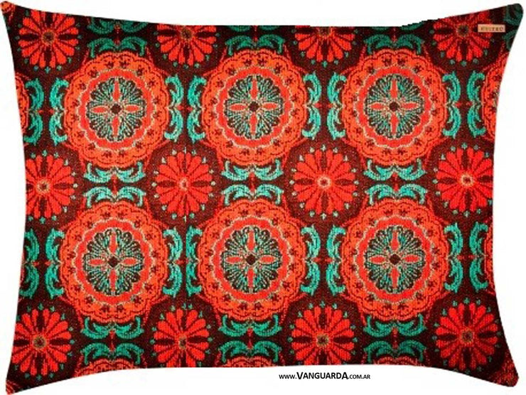 Funda para almohadones Hindu rojo 50 x 70cm