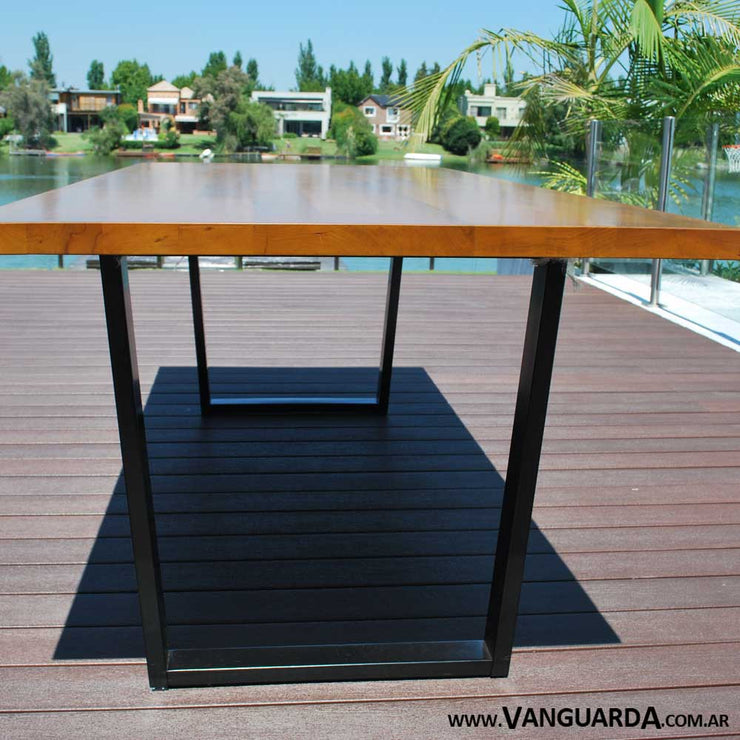 mesa industrial de madera