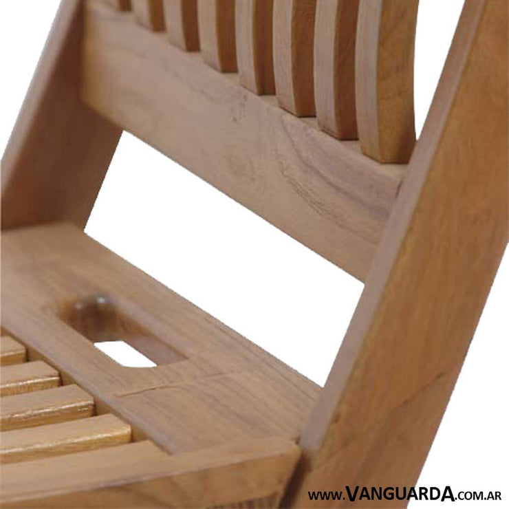 silla de madera de teka