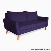 sofá 2 cuerpos violeta